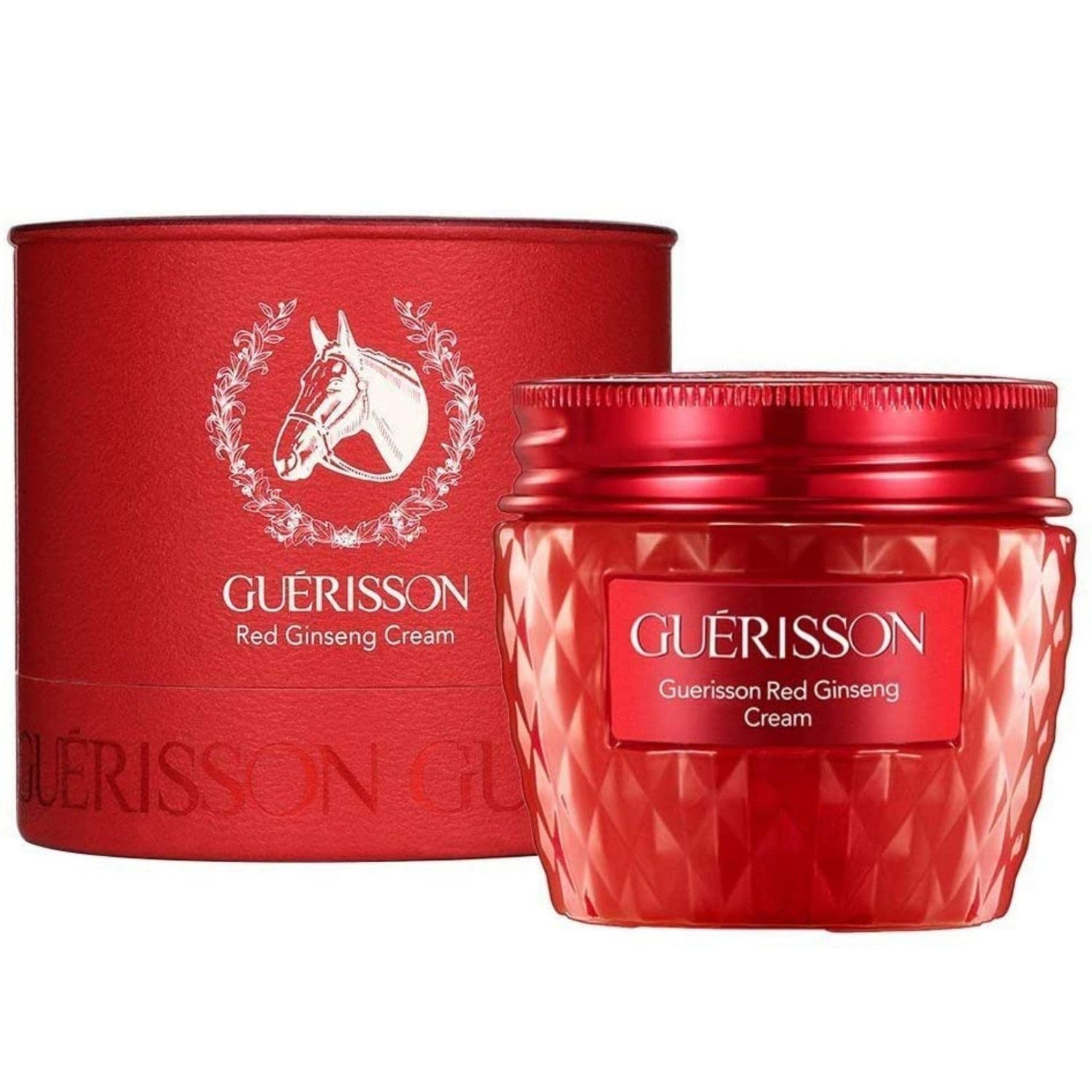 GUERISSON Red Ginseng Cream 2.03 fl.oz. (60g) - Contained Horse Oil &amp; Red Ginseng Extract, Antioxidant &amp; Powerful Hydrating Facial Cream