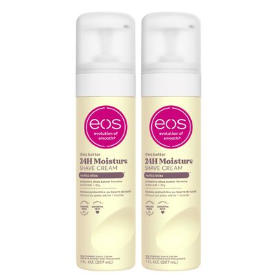 eos Shea Better Women&#39;s Shave Cream- Vanilla Bliss, Shea Butter Skin Care, Shaving Cream for Women, 14 fl oz, 2-Pack