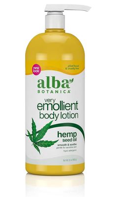 Alba Botanica Hempquility Hand &amp; Body Lotion, Cannabis Sativa Seed Oil, 32 Oz