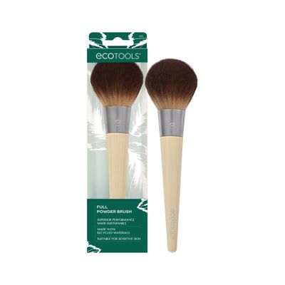 EcoTools Full Powder Brush, Fluffy Makeup Brush For Loose &amp; Pressed Powder, Best For Setting Makeup, Large Brush Head With Soft, Synthetic Bristles, Eco-Friendly &amp; Cruelty-Free, 1 Count