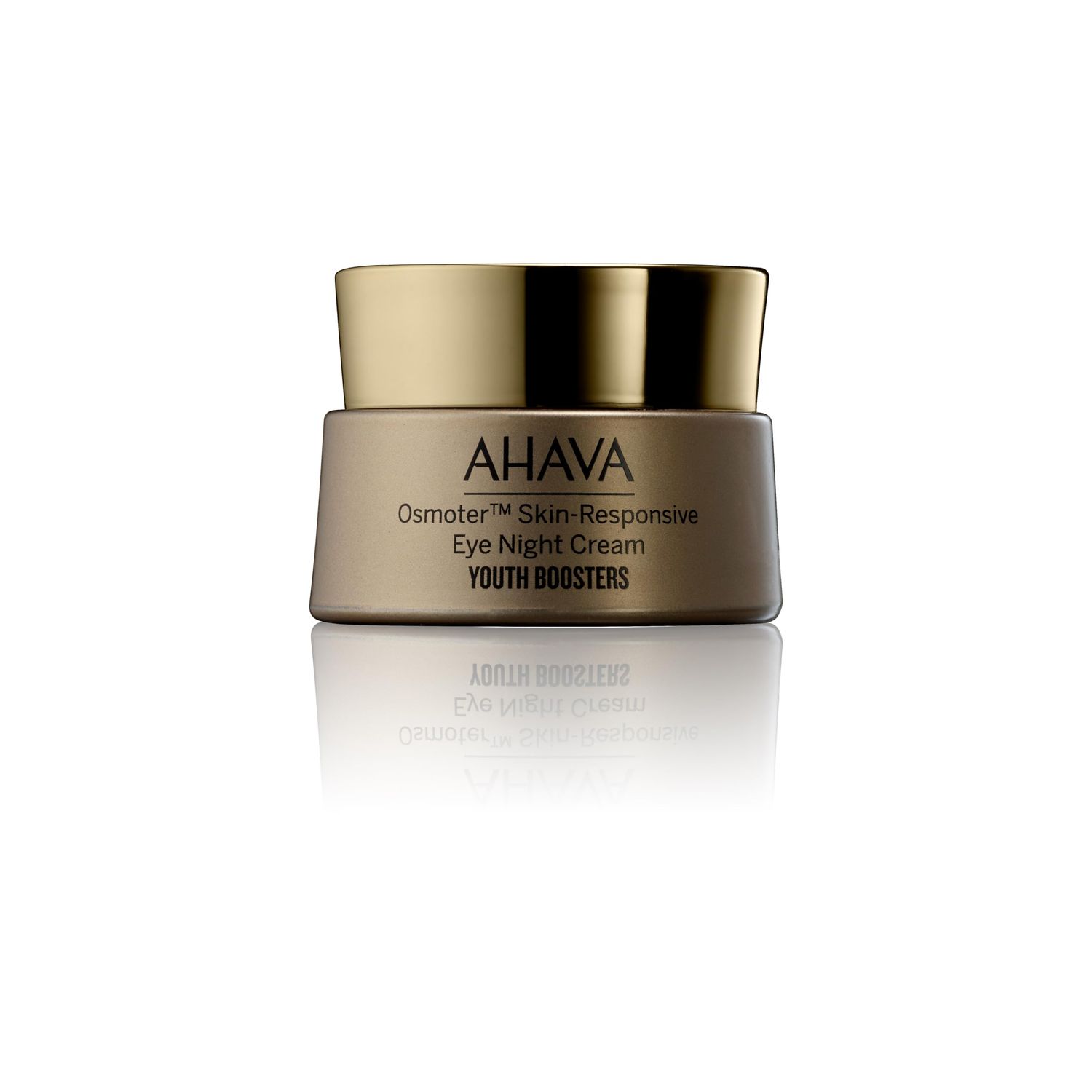 AHAVA Osmoter Skin-Responsive Eye Night Cream - Youth-boosting intense overnight treatment with patented Smartium, lessen dark circles &amp; promote eye zone luminosity, resets the look of eyes, 0.5 Fl.Oz