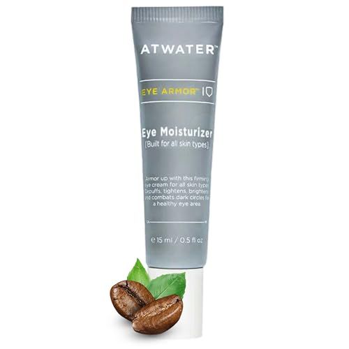 ATWATER Men&#39;s Eye Cream - Eye Bag Treatment for Men - Skin Care Designed to reduce Dark Circles, Under Eye Bags, Puffiness and Anti-Aging Formula - Moisturizer for Fine Lines and Wrinkles - 0.5 oz