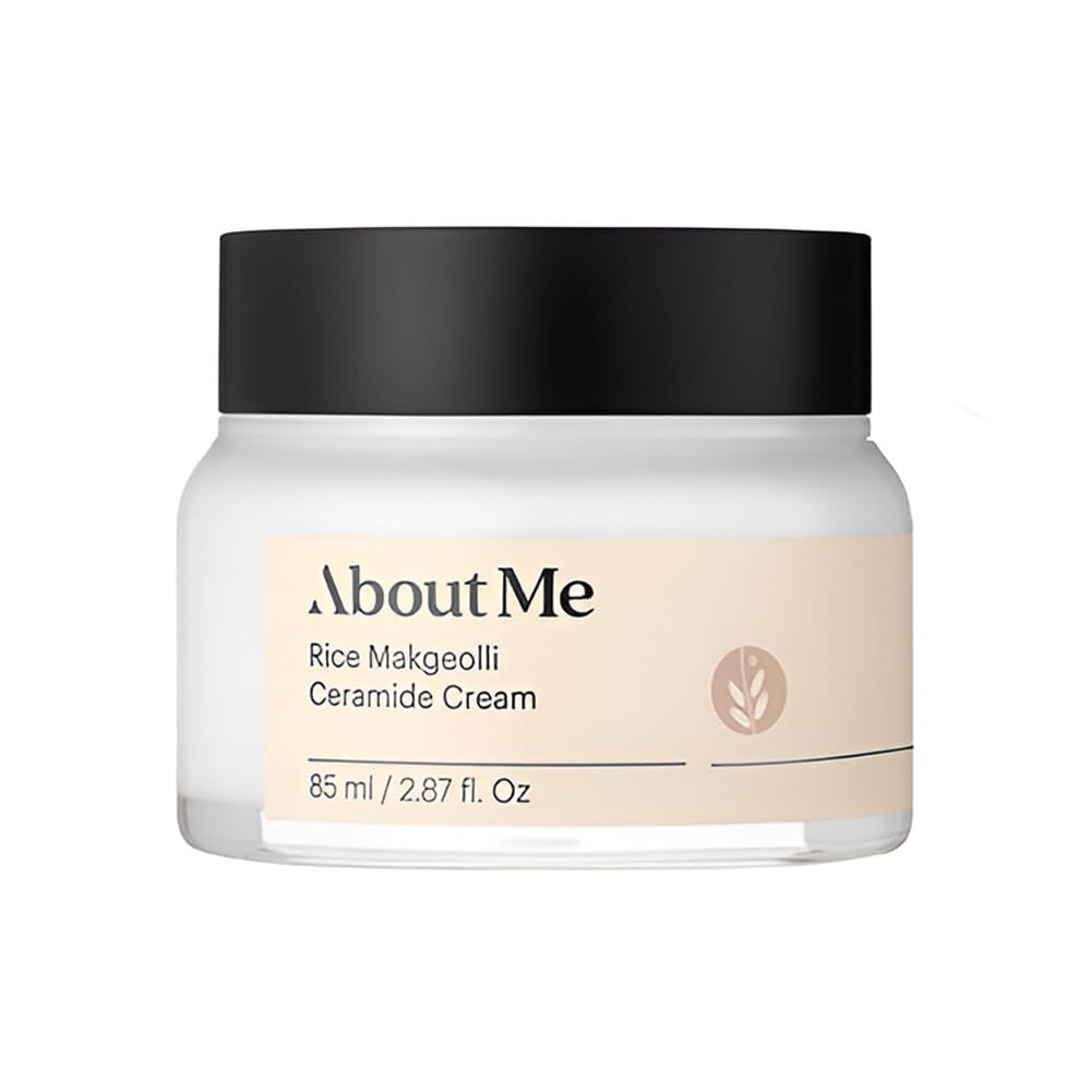 About Me Rice Wine (Makgeolli) Ceramide Cream - Intensive Moisturizing Cream for Dry, Sensitive Skin (85ml)