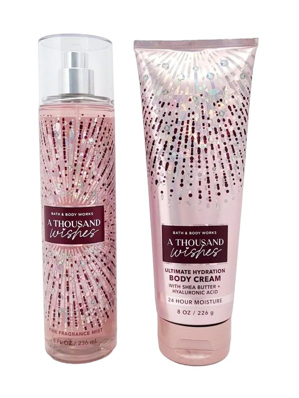 Bath &amp; Body Works - Signature Collection - A Thousand Wishes- Gift Set- Fine Fragrance Mist &amp; Ultra Shea Body Cream by Bath &amp; Body Works