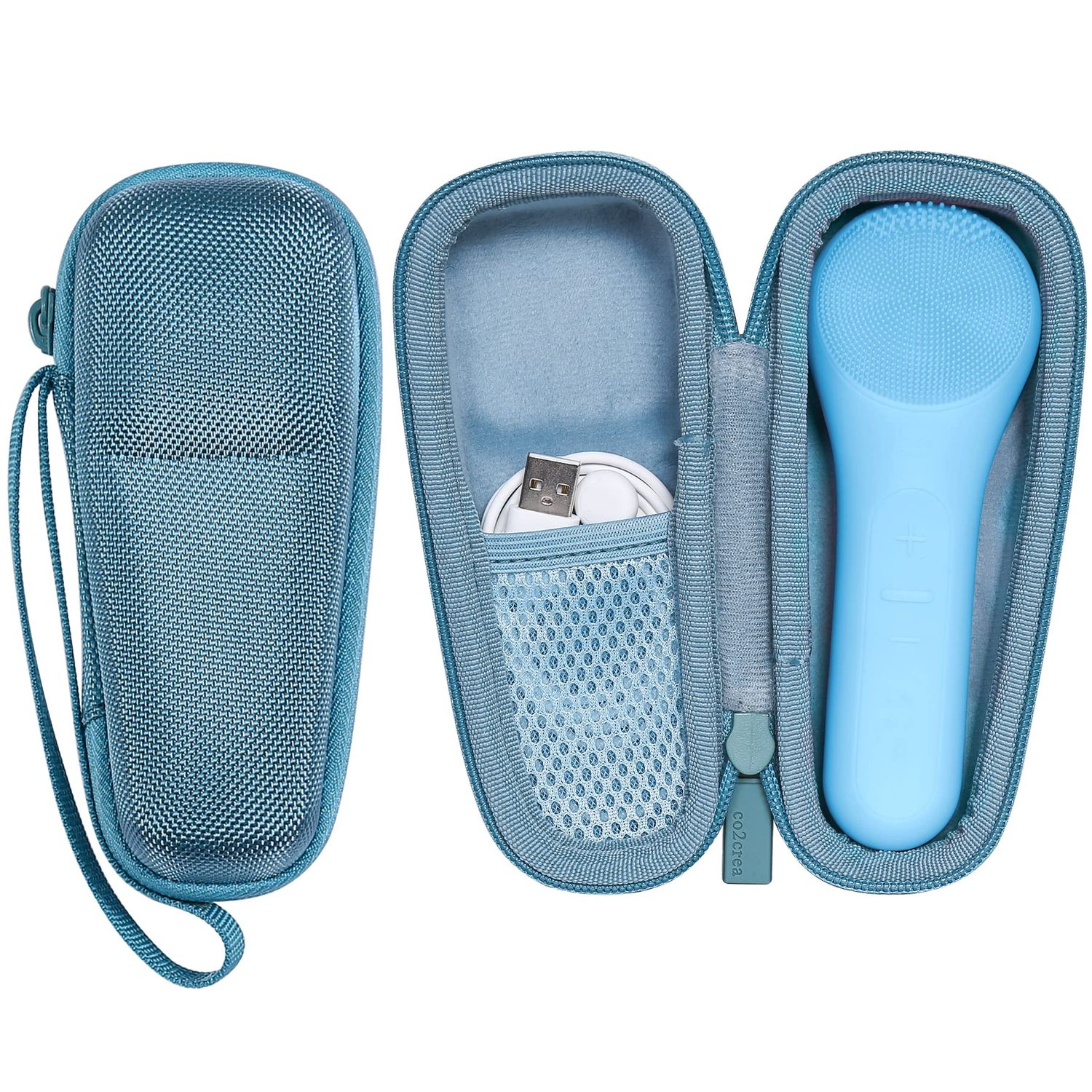 co2CREA Hard Carrying Case Compatible with NgraCoola CLIE 2 1 Sonic Facial Cleansing Brush (Mint)