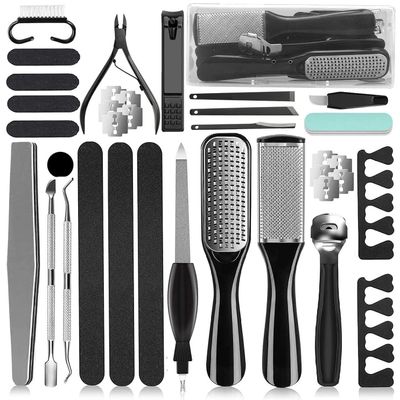 36 in 1 Pedicure Kit, Professional Pedicure Tools Foot Rasp Foot Dead Skin Remover for Home &amp; Salon Care