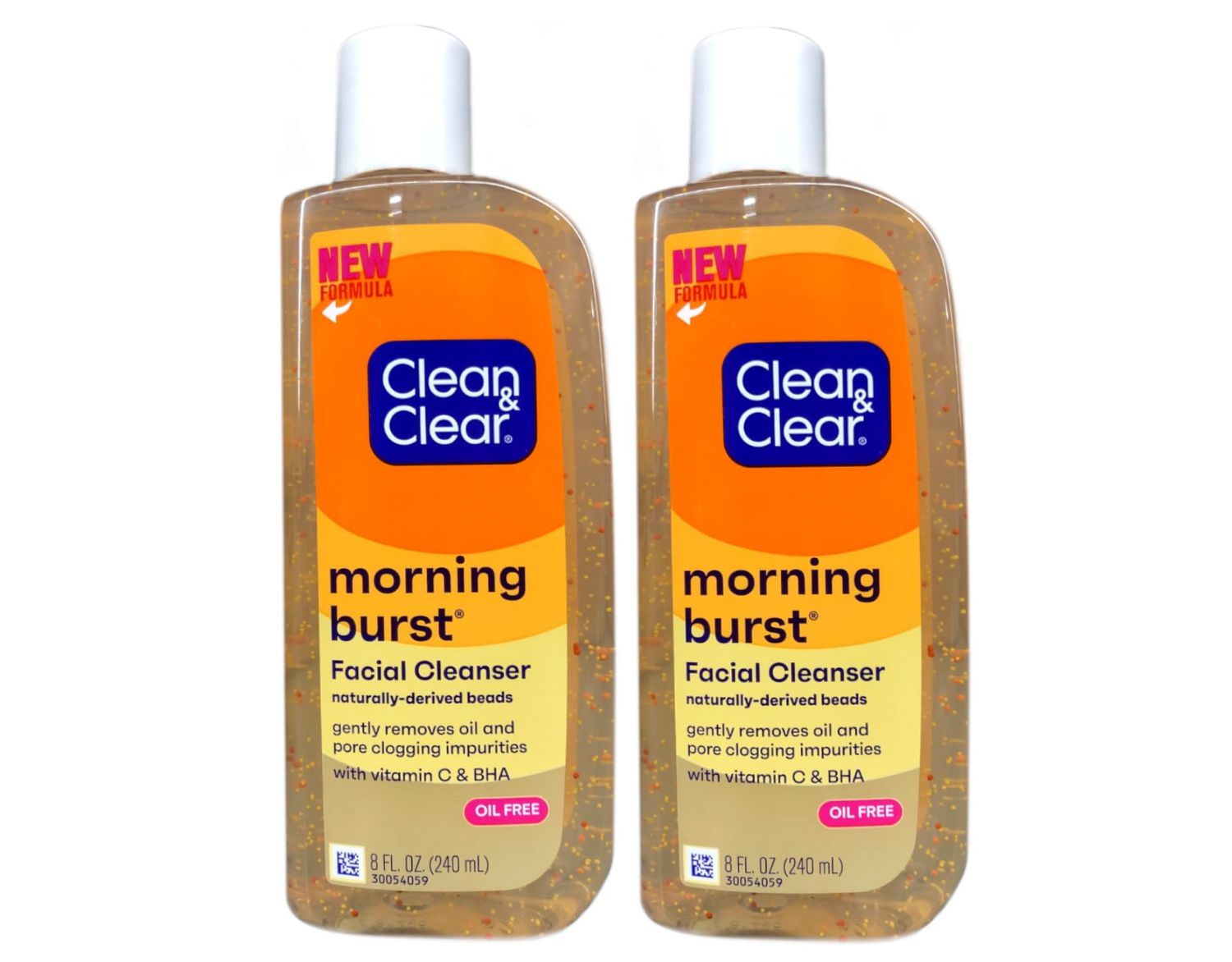 Clean &amp; Clear Morning Burst Facial Cleanser, Original,8 Ounce (Pack of 2)