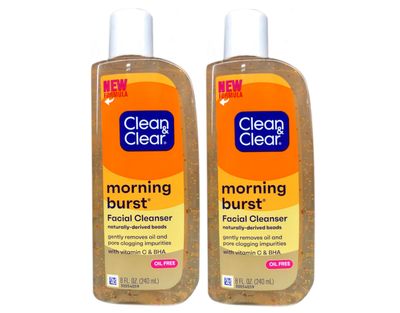Clean &amp; Clear Morning Burst Facial Cleanser, Original,8 Ounce (Pack of 2)