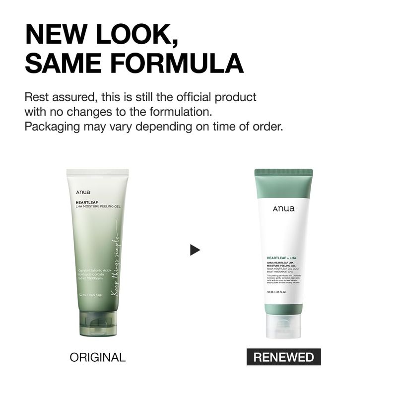 ANUA Heartleaf LHA Moisture Peeling Gel I Gentle Cleanser and Exfoliator with LHA, Resurface, Remove Dead Skin Cells, Smooth Skin Texture, Calming, Soothing, Nourishing, 4.05 fl oz (120ml)