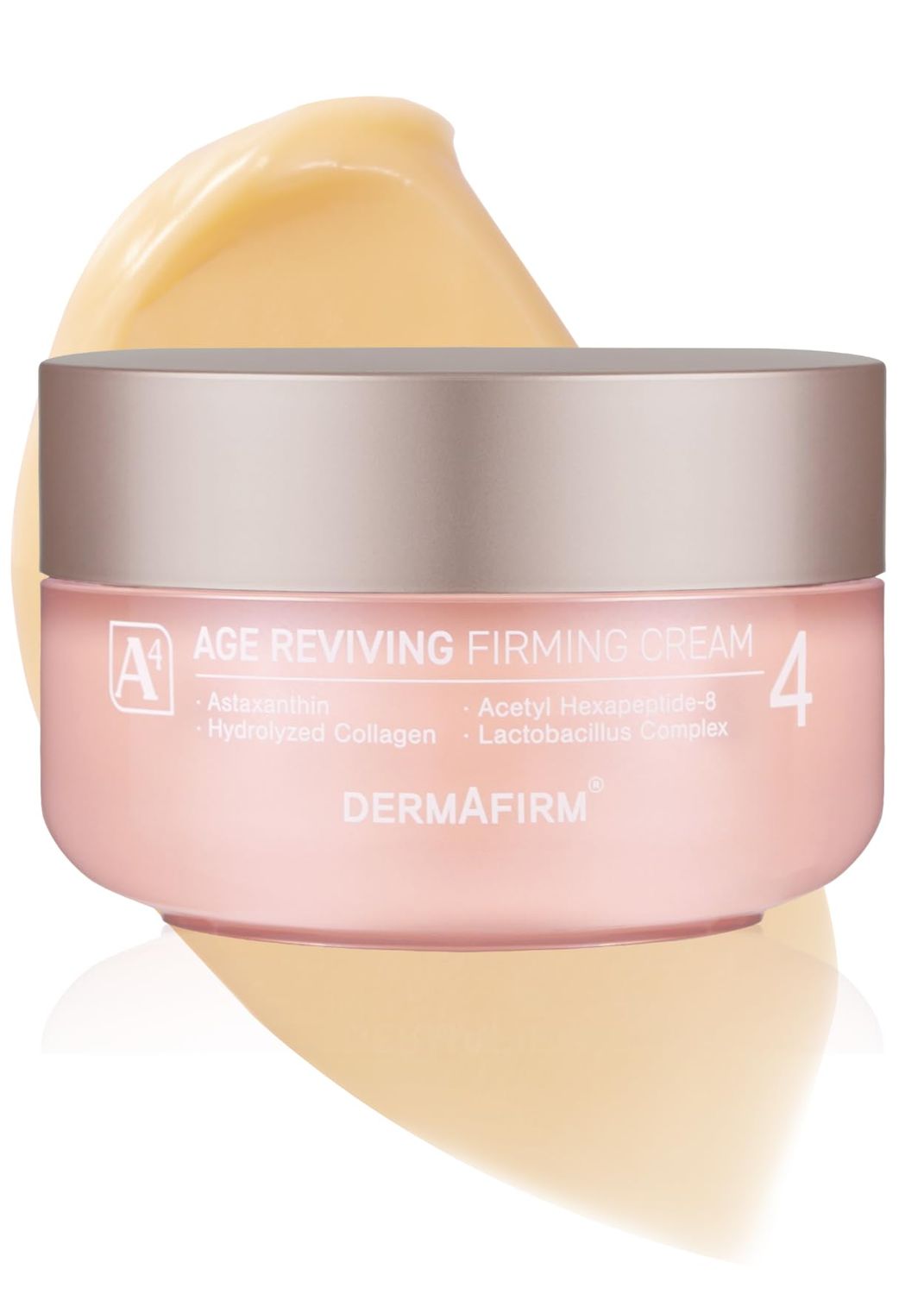 Dermafirm Age Reviving Firming Cream Facial Moisturizer A4 | Hydrating Face Moisturizer for Pore Firming &amp; Skin Elasticity w/Collagen, Astasome &amp; Peptide | No Animal Trials No Paraben 1.69 fl oz