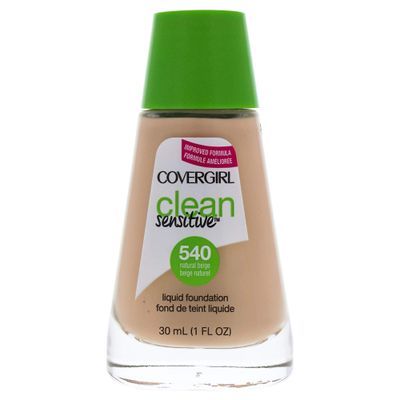 COVERGIRL, Clean Sensitive Skin Foundation, Natural Beige, 1 Count (packaging may vary)