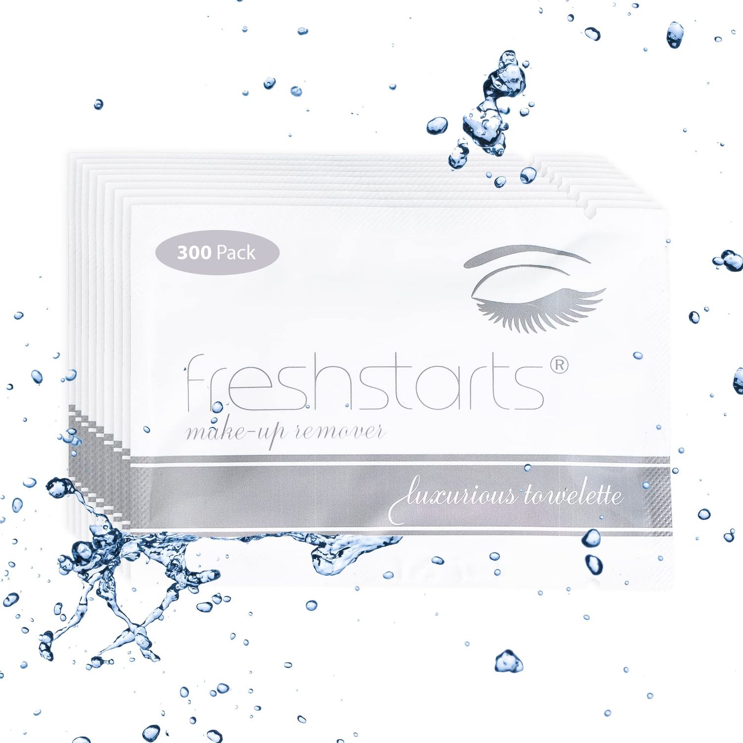 Freshstarts Makeup Remover Facial Cleansing Towelettes - Face Wipes, Facial Skin Care Products - Beauty &amp; Travel Essentials for Women - 300 Pack