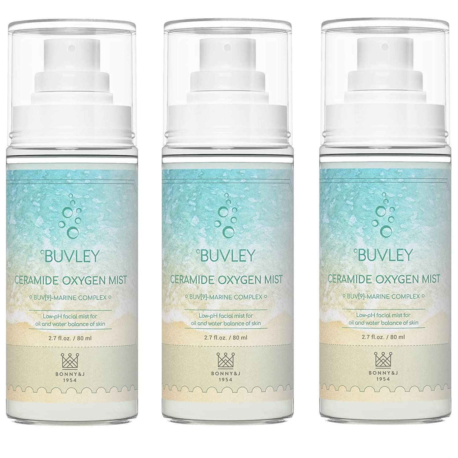 BUVLEY Ceramide Oxygen Face Mist | Low pH, Vegan, Cruelty Free | Hydrating Refreshing Soothing Facial Mist Spray with Antioxidants 2.7 Fl Oz (3)