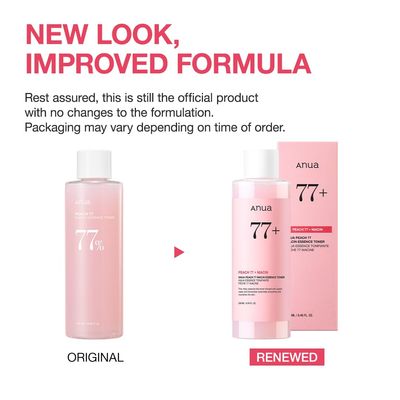 Anua Peach 77 Niacin Essence Toner 250ml / Brightening Toner for Face, Niacinamide, Panthenol, Ceramides, Facial Toner for Glass Skin, Korean Skin Care (8.45 fl.oz.)