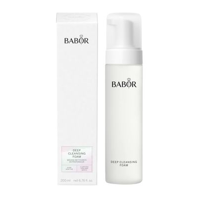 BABOR Deep Cleansing Foam, Gentle Facial Wash Removes Impurities While Balancing Moisture, Hydrating Cleanser Infused with Glycerin, Leaves Skin Soft &amp; Radiant, 6.7 oz