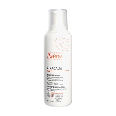 Eau Thermale Avne XeraCalm A.D Lipid-Replenishing Balm, Atopic Dermatitis, Eczema-Prone, No Preservatives, Fragrance-Free, Pump, 13.5 oz.