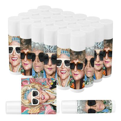 50 Pack Golden Lip Balm Girls Bulk, Golden Women Lip Care Moisturizing and Nourishing Lip Balm for Girls Women Employee Bachelorette Birthday Party Favors Guest Gifts