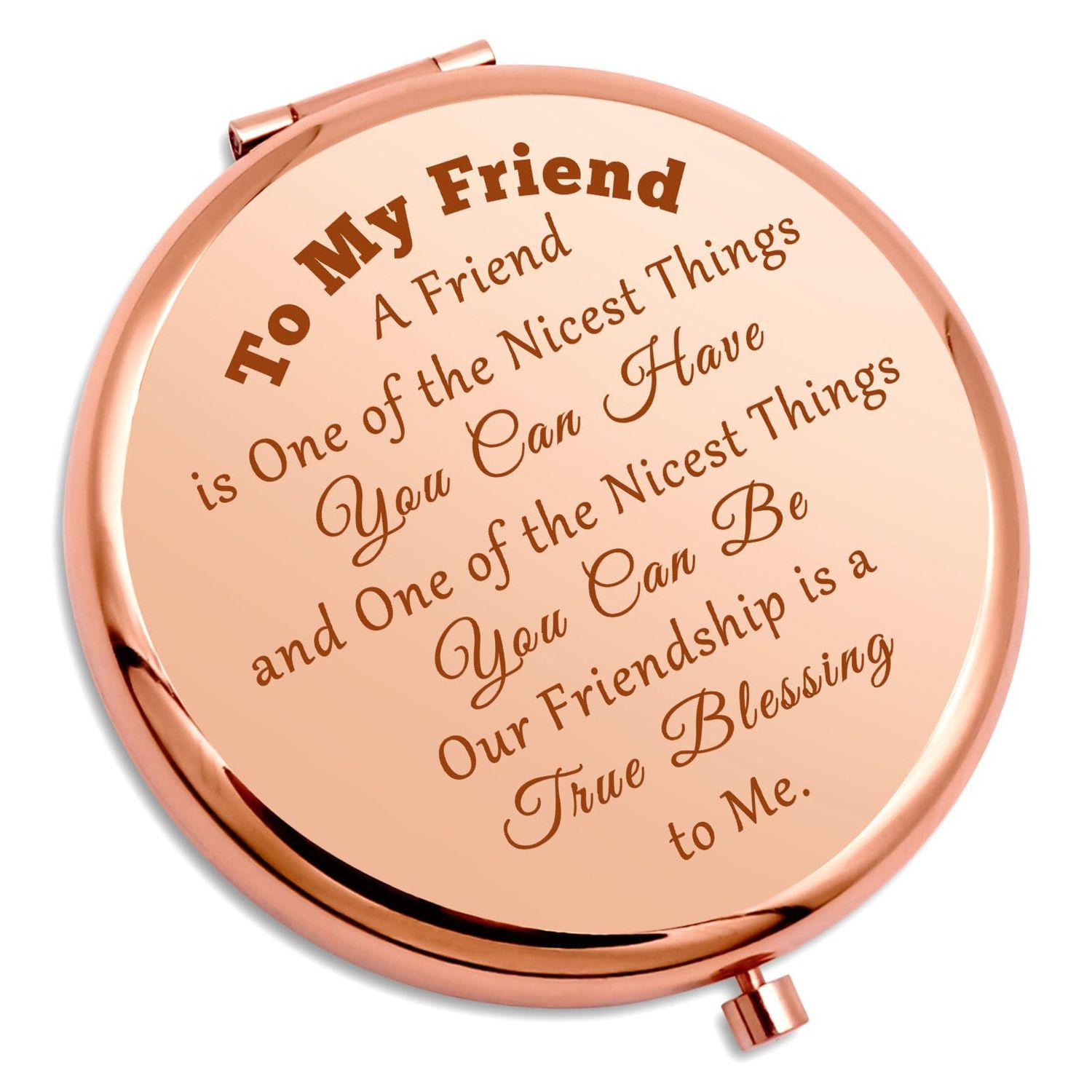 Friendship Encouragement Gifts Compact Makeup Mirror Best Friend Soul Sister Gifts Friend Birthday Gift Compact Mirror Graduation Thanksgiving Gifts for Bff Gifts Bestie Gifts Folding Makeup Mirror