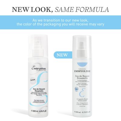 Embryolisse Eau de Beaute Rosamelis. Nourishing Floral Face Toner for All Skin Types, With Organic Flower Waters, 6.76 fl.oz.