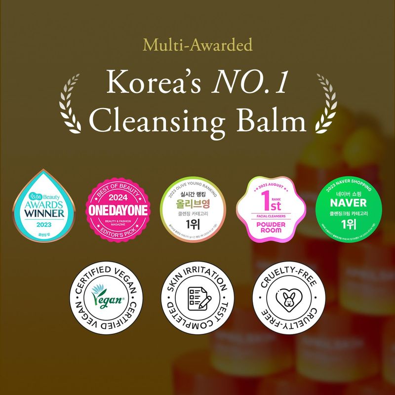 APRILSKIN Carrotene IPMP Hydromelt Cleansing Balm, 3.04 fl.oz, Noncomedogenic, Grapefruit Peel Oil, O-Cymen-5-Ol helps reduce blackheads &amp; breakouts, for sensitive &amp; oily skin, Korean Skincare