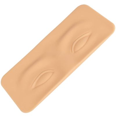 Healvian Silicone Eyebrow Tattoo Practice Skin 2Pcs Microblading Fake Makeup Skin Sheets Eyebrow Model Eyeliner Tattoos Latex Skin for Beginners