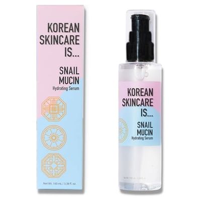 Elizabeth Mott - Korean Skincare is Snail Mucin - Deep Moisture Hydrating Face Serum for Clear Skin with 97% Snail Secretion Filtrate, Combats Dull Skin &amp; Fine Lines, Cruelty-Free Formula, 100ml