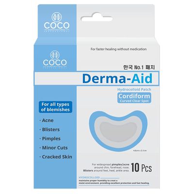 COCO-HONEY Acne Patches Pimples Zits Patch Blemish - Derma-Aid for Blemish Spot, Face &amp; Skin Care, Facial Stickers (Cordiform)