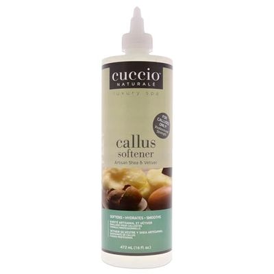 Cuccio Naturale Professional Strength Callus Softener Treatment - Aids In Fast And Easy Removal Of Hard Skin - Smoothens And Hydrates To Reveal Healthy Skin - Artisan Shea And Vetiver - 16 Oz