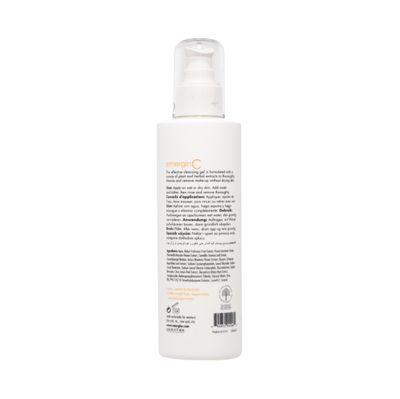 emerginC Pomegranate Gel Cleanser - Hydrating Face Wash with Fruit Extracts + Green Tea - Contains Vitamins A, C + E (8.1 oz, 240 ml)