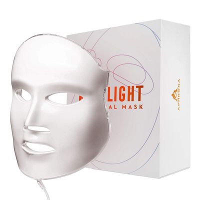 Aphrona | Moonlight 3 color LED Facial Mask Skin Care Mask, LED Light Therapy Red Blue light for Acne Removal Wrinkle Reduction