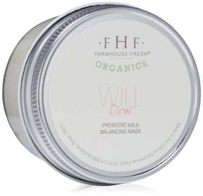 FarmHouse Fresh Will Dew Probiotic Milk Balancing Mask, 3.2 Fl Oz, Moisturizes &amp; Balances Good Bacteria, Fights Wrinkles