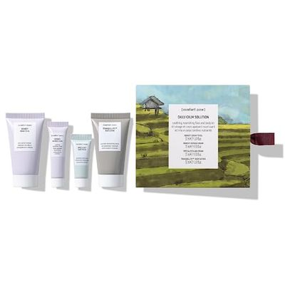 [ comfort zone ] Daily Calm Solution Collection | Soothing Nourishing Face and Body Kit, Includes Remedy Cream to Oil, Remedy Defense Cream, Specialist Hand Cream &amp; Tranquillity Body Lotion | 4 Pieces