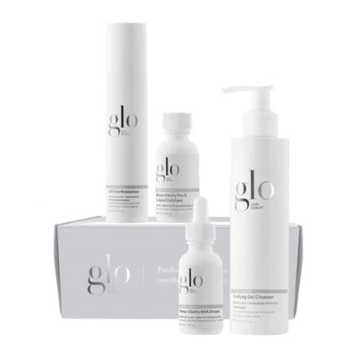 Glo Skin Beauty Clarify + Balance Elevated Essentials Set - Includes Full Size Purifying Gel Cleanser &amp; Beta-Clarity BHA Drops