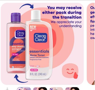 Clean &amp; Clear Essentials Deep Cleaning Astringent 8 Ounce (Value Pack of 2)