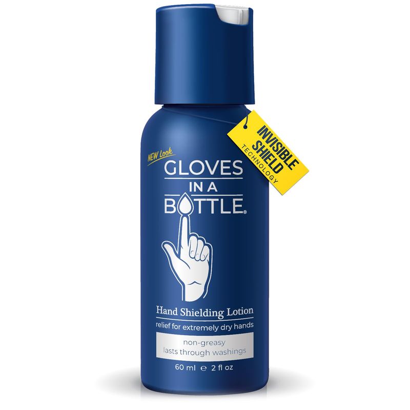 Gloves In A Bottle Shielding Lotion - GREAT for Dry Itchy Skin! Grease-less and Scent FREE! (2oz-60ml)