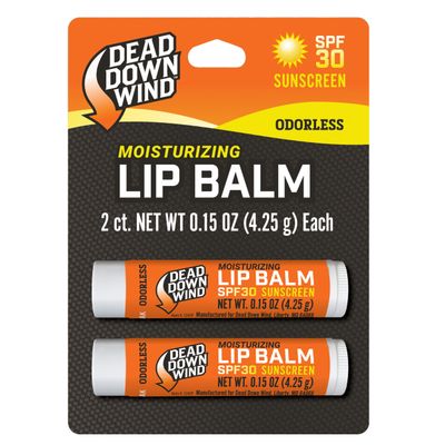 DEAD DOWN WIND SPF 30 Lip Balm (2 Pack) - Hunting Scent Control Lip Protection Wax - Advanced Hunting Essentials