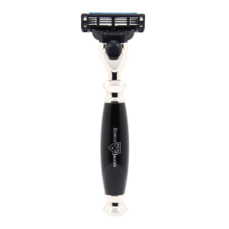 Edwin Jagger 4pc Black Shaving Set for Mach3 Blades