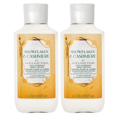 Bath and Body Works Snowflakes &amp; Cashmere Shower Gel Gift Sets For Women 10 Oz 2 Pack (Snowflakes &amp; Cashmere)