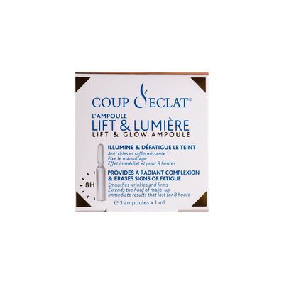 Coup d&#39;Eclat Lift &amp; Glow Ampoules - Instant Radiance Boosting Serum for All Skin Types 3x 0.033 Fl.Oz