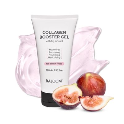 BALOOM Collagen Booster Gel Serum for Korean Skin Care &amp; Microcurrent Face Massagers, Filled With Collagen Capsules, Hydrating &amp; Nourishing &amp; Revitalizing Facial Gel for Skin Care 3.38 Fl Oz