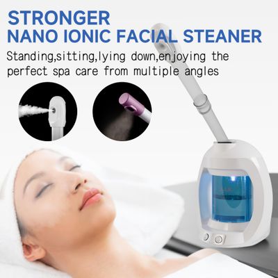 Facial Steamer-Face Steamer for Facial Deep Cleaning, Vaporizador Facial Steamer for Esthetician and Nano Ionic Hot Steam for Face, Professional Facial Steamer with a Headband and Acne Needle Set.