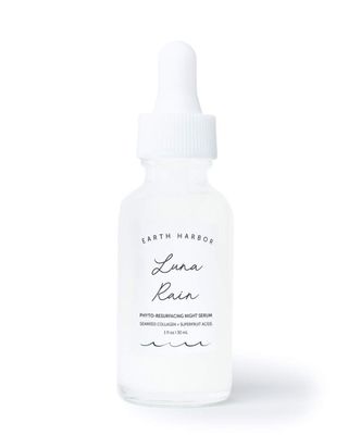 Earth Harbor | LUNA RAIN Phyto-Resurfacing Night Serum - Improves Skin Texture &amp; Tone | Purely Natural + Cruelty-Free | Superfruit Acids + Seaweed Collagen |1 fl oz