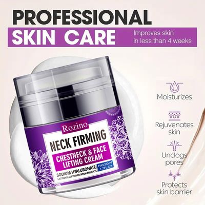 Collagen Face &amp; Neck Tightening Cream,Neck Firming Cream for Reduce Double Chin Neck Firming and Lifting Anti Wrinkle Neck Moisturizer Cream Firm Repair Sagging Skin