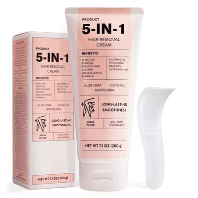 Hair Removal Cream, Muse Lagoon Depilatory Cream 7.1OZ Use Half Year Round, Hair Removal Cream for Women with Aloe Vera Olive Oil, Body Hair Remover Cream for Private Areas Bikini Legs Underarms