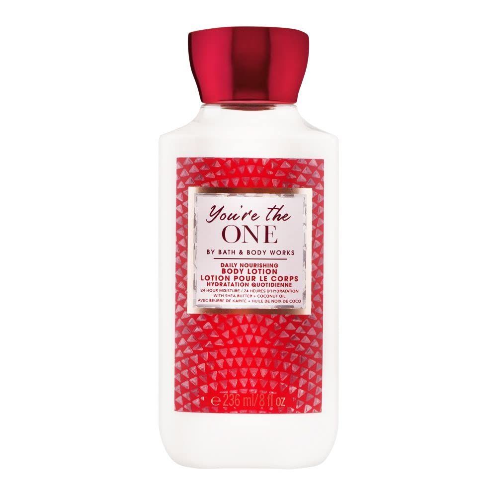 Bath and Body Works Body Care - You&#39;re the ONE - 24 Hour Moisture Body Lotion w/Shea Butter + Vitamin E - Full Size 8 fl oz