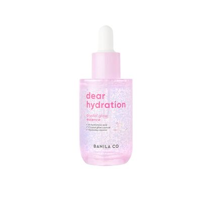 BANILA CO Dear Hydration Crystal Glow Essence: Dermatologist Tested, Pink Cactus, Hyaluronic Acid Crystals, Radiant Skin (50ml / 1.69 fl oz)