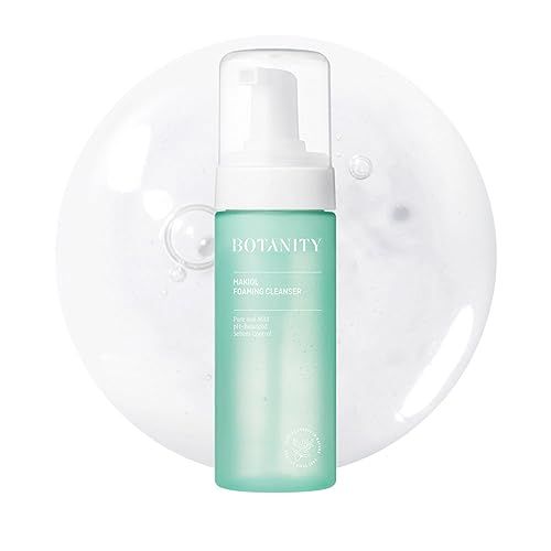 BOTANITY Makiol Foaming Cleanser | Low pH Cleanser with LHAs | Gentle &amp; Refreshing | Sebum Control | Pore Refining | All Skin Type | Cruelty-Free | 5.07 fl oz