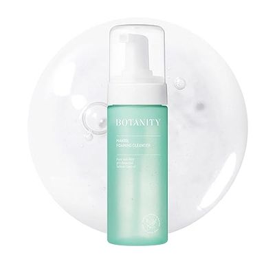 BOTANITY Makiol Foaming Cleanser | Low pH Cleanser with LHAs | Gentle &amp; Refreshing | Sebum Control | Pore Refining | All Skin Type | Cruelty-Free | 5.07 fl oz