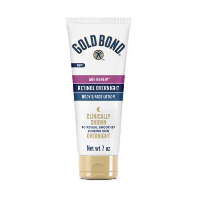 Gold Bond Age Renew Retinol Overnight Body &amp; Face Lotion, With Retinol &amp; Peptide Complex, for Dry Skin, 7 oz.