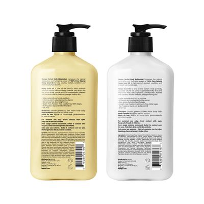Hempz Body Lotion - Sweet Pineapple &amp; Honey Melon + Coconut &amp; Watermelon Daily Moisturizing Cream, Shea Butter, Aloe - Skin Care Products, Hemp Seed Oil - 17 fl oz, 2-Pack Bundle